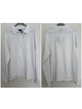 Access Long Sleeve Polo in White